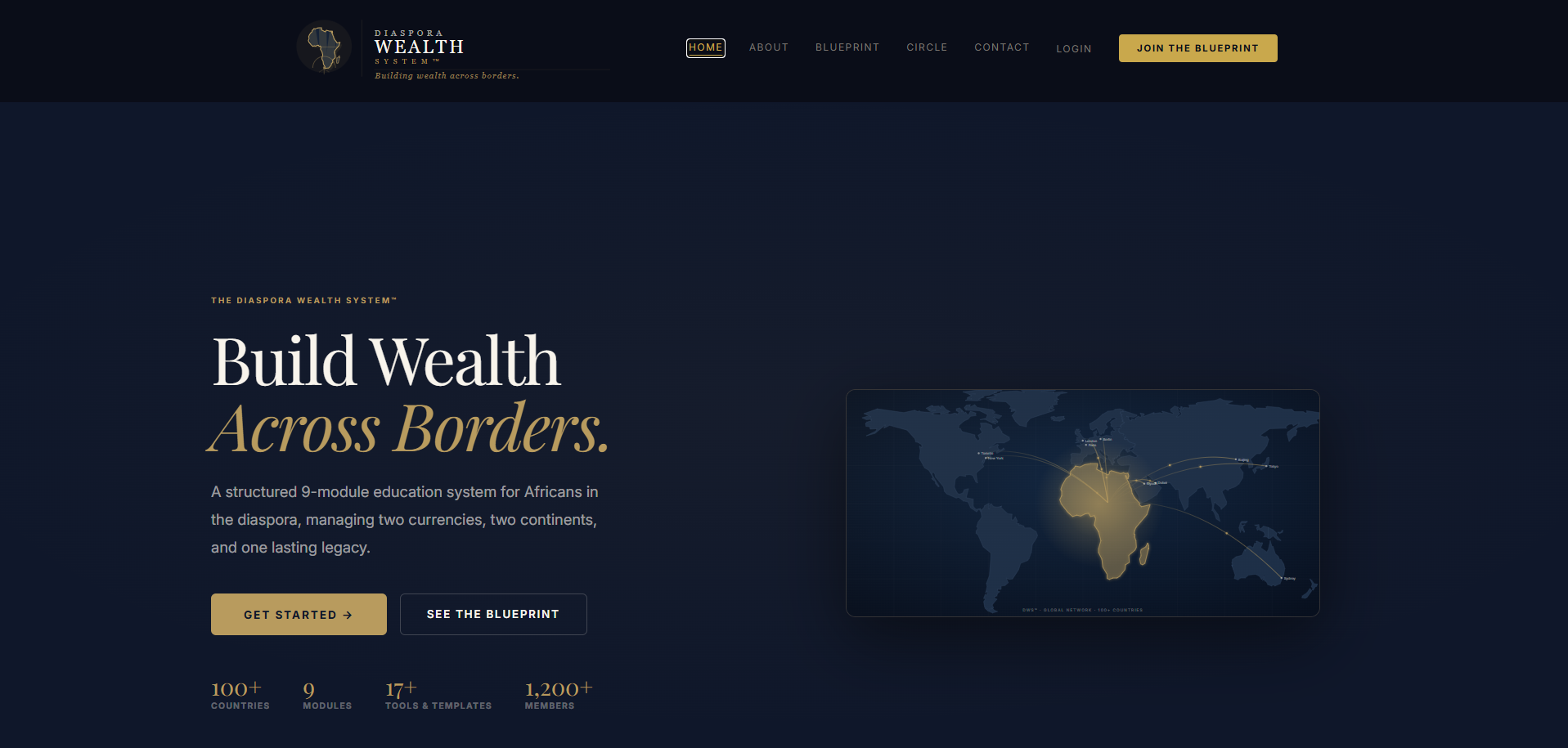 Diaspora Wealth System screenshot